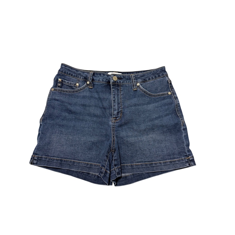 Seven7 Premium Brand Women Denim Shorts Canyon Blue Stretch Size 8